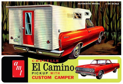 AMT 1/25 1965 Chevy El Camino w/Camper Plastic Model Kit - Lazy Modeller
