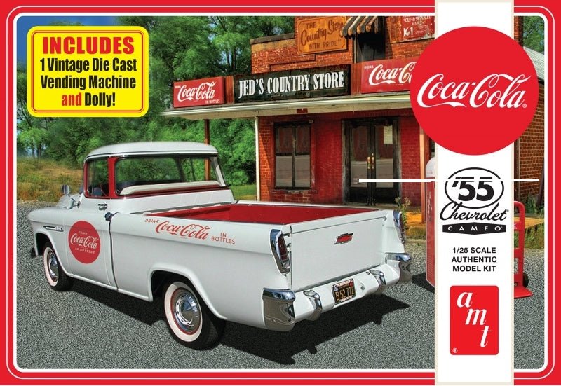 AMT 1955 Chevy Cameo Pickup Coca Cola Plastic Kit - Lazy Modeller