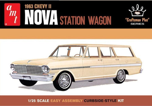 AMT 1963 Chevy Nova Wagon Plastic Kit - Lazy Modeller