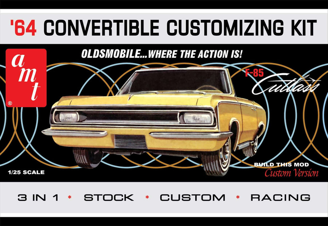 AMT 1964 Oldsmobile Cutlass F-85 Convertible Plastic Kit - Lazy Modeller