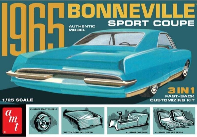 AMT 1965 Pontiac Bonneville Plastic Kit - Lazy Modeller