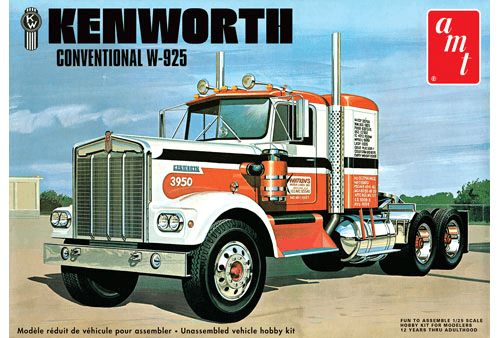 AMT Kenworth W925 1/25 Plastic Kit - Lazy Modeller