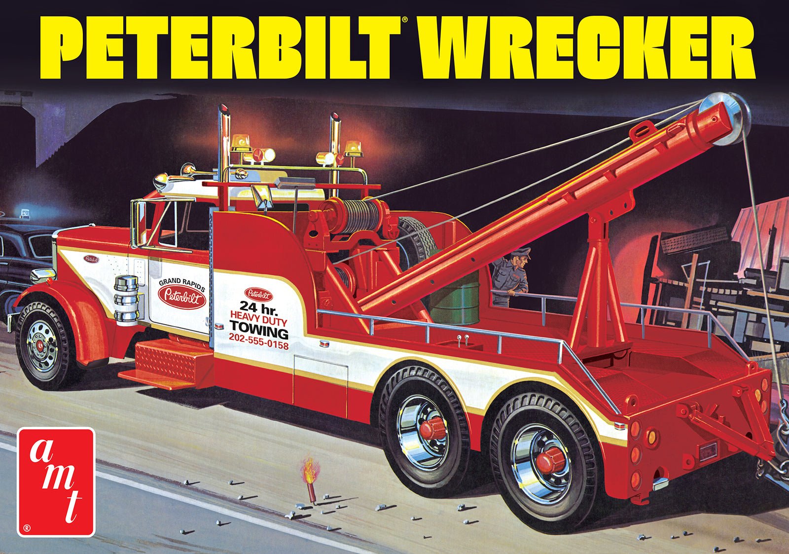 AMT Peterbilt 359 Wrecker Plastic Kit - Lazy Modeller