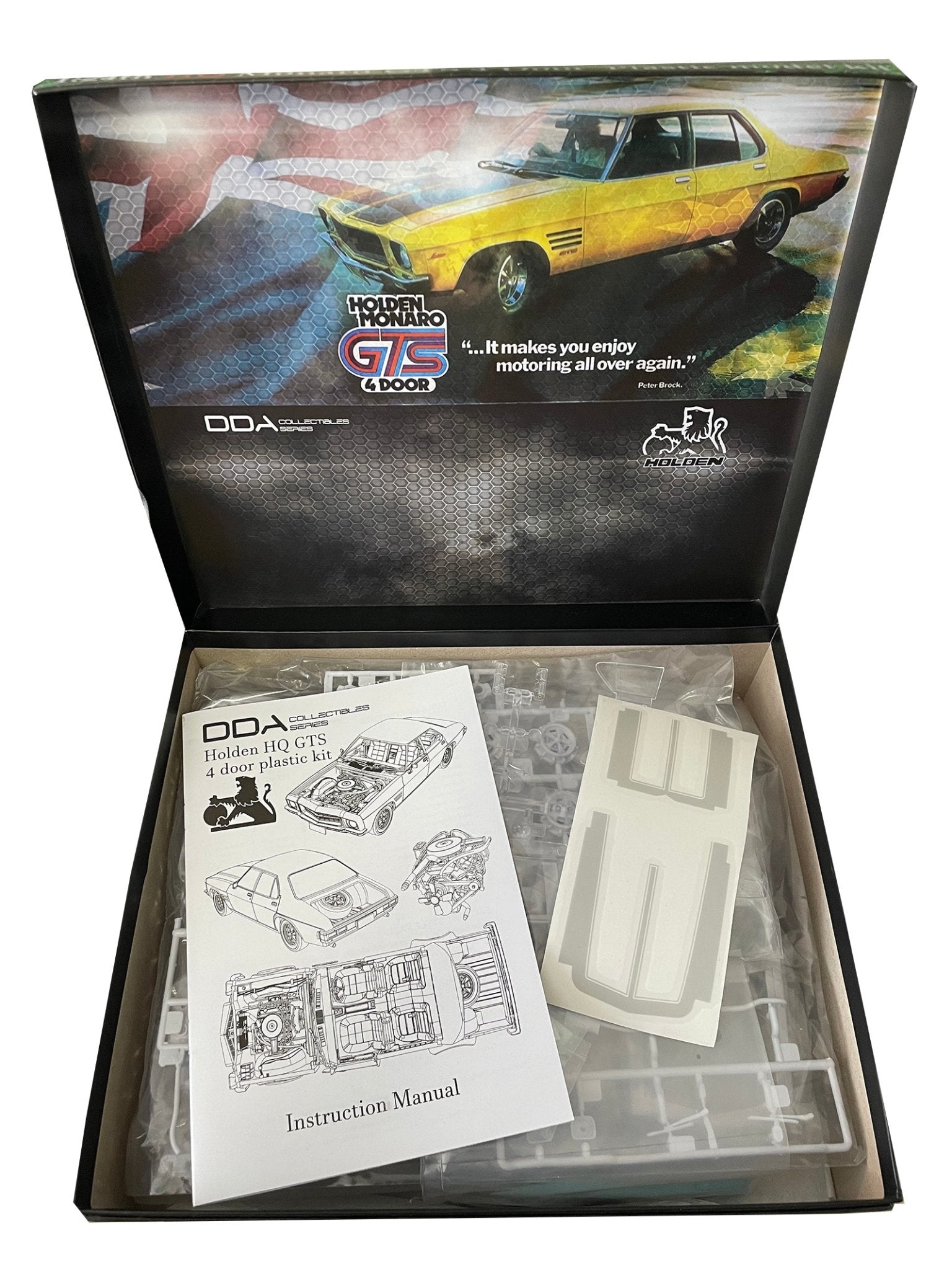 DDA HQ Holden Monaro GTS 4 door Sedan 1/24 with stripe masks - Lazy Modeller