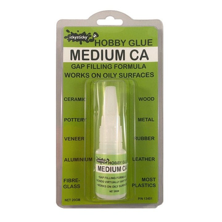 Icky Sticky Medium CA Glue 20gm - Lazy Modeller