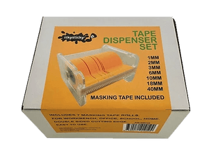 Masking Tape Dispenser with Rolls 1mm - 40mm - Lazy Modeller