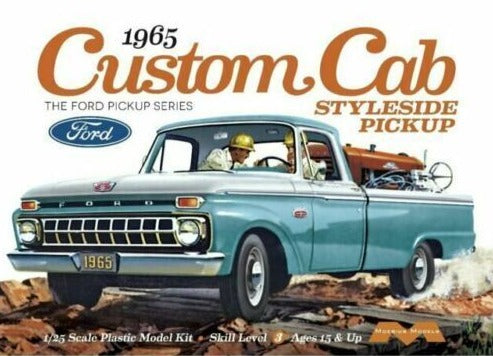 Moebius 1965 Ford F-150 Custom Cab Pickup Plastic Kit - Lazy Modeller