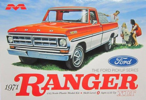 Moebius 1971 Ford Ranger Pickup Plastic Kit - Lazy Modeller