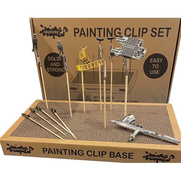 Painting clip set and stand – Lazy Modeller
