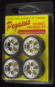 Pegasus 23" Phat Daddies Chrome Wheels - Lazy Modeller