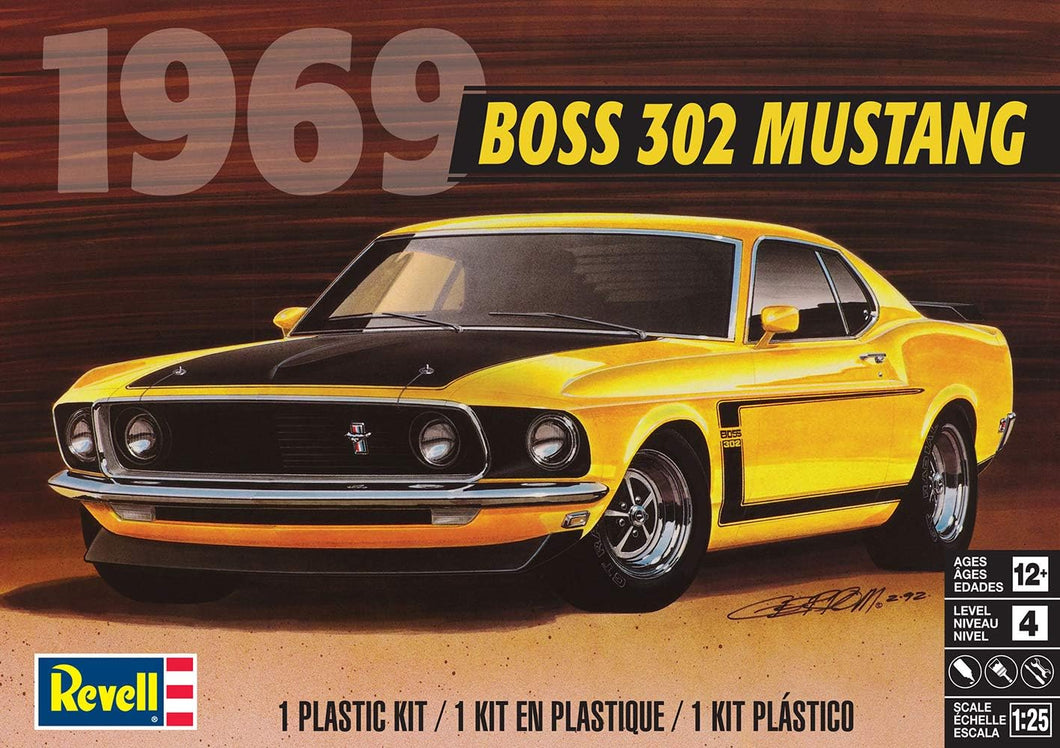 Revell 1969 Ford Mustang Boss 302 1/25 - Lazy Modeller