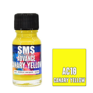 SMS Advance AC10 Canary Yellow 10ml - Lazy Modeller