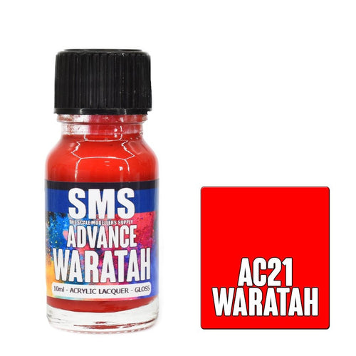 SMS Advance AC21 Waratah Red 10ml - Lazy Modeller