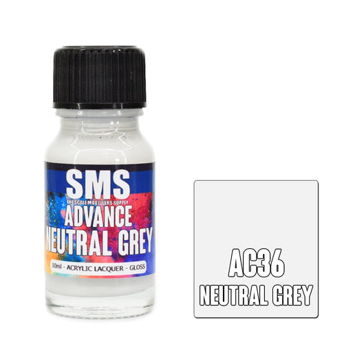 SMS Advance AC36 Neutral Grey 10ml - Lazy Modeller