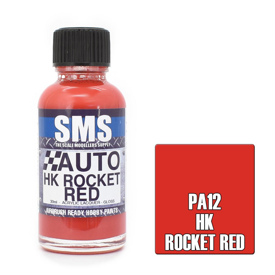 SMS Auto PA12 Holden HK Rocket Red 30ml - Lazy Modeller
