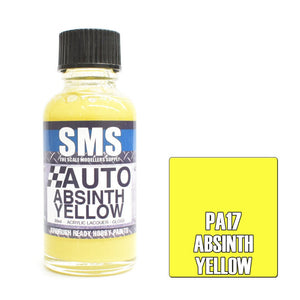 SMS Auto PA17 Holden Absinth Yellow 30ml - Lazy Modeller