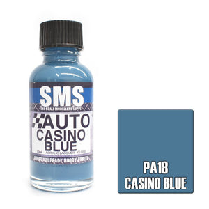 SMS Auto PA18 Holden Casino Blue 30ml - Lazy Modeller