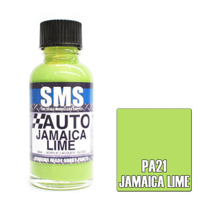 SMS Auto PA21 Holden Jamaica Lime 30ml - Lazy Modeller