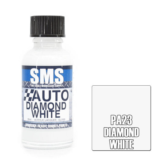 SMS Auto PA23 Ford Diamond White 30ml - Lazy Modeller