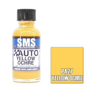 SMS Auto PA27 Ford Yellow Ochre 30ml - Lazy Modeller