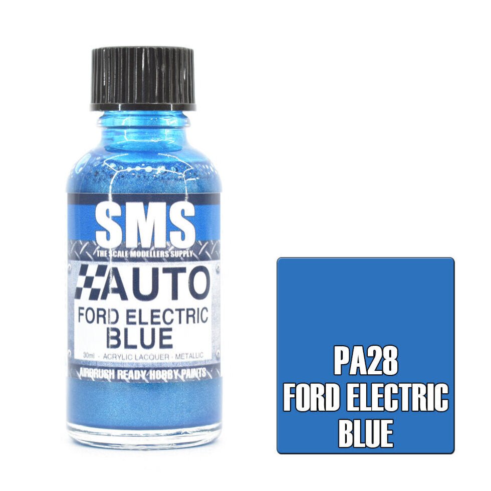 SMS Auto PA28 Ford Electric Blue 30ml - Lazy Modeller