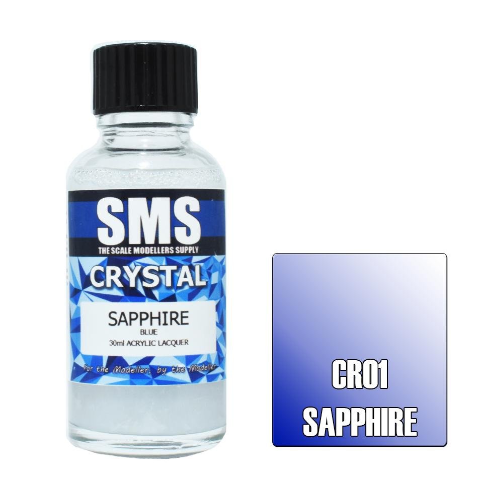 SMS Crystal Pearl CR01 Sapphire 30ml - Lazy Modeller