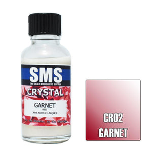 SMS Crystal Pearl CR02 Garnet 30ml - Lazy Modeller
