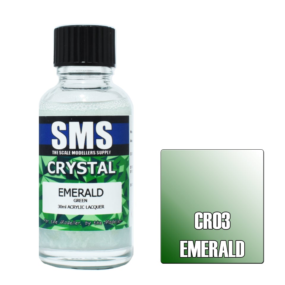 SMS Crystal Pearl CR03 Emerald 30ml - Lazy Modeller