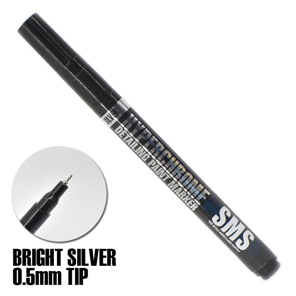 SMS Hyperchrome Marker Bright Silver 0.5mm - Lazy Modeller