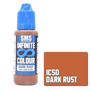 SMS Infinite Colour IC50 Dark Rust 20ml - Lazy Modeller