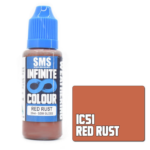 SMS Infinite Colour IC51 Red Rust 20ml - Lazy Modeller