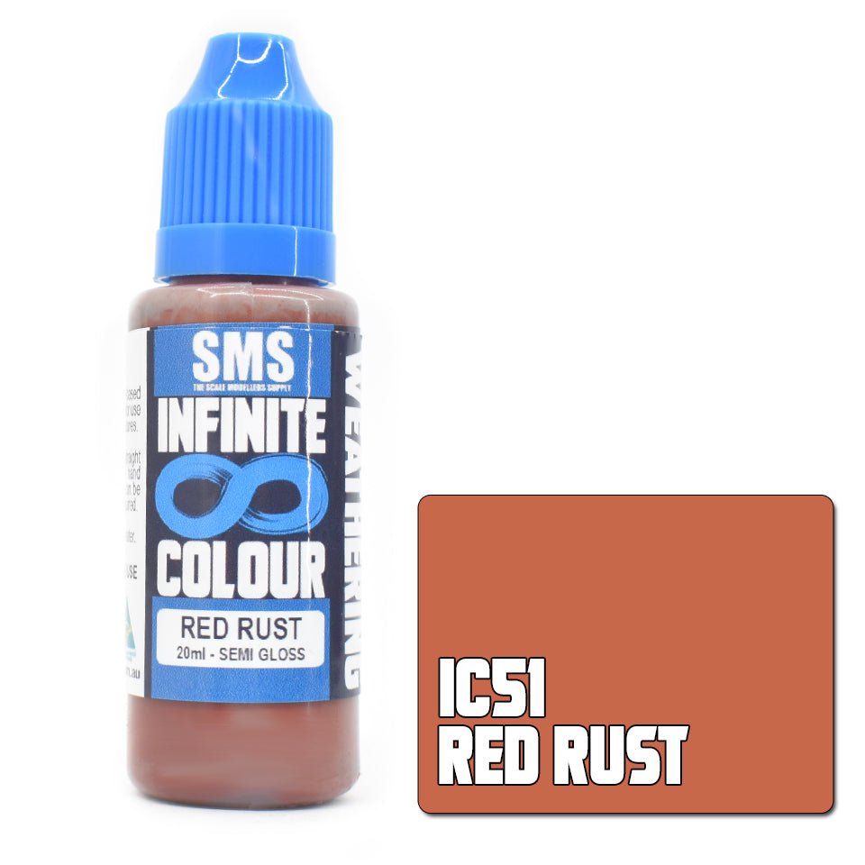 SMS Infinite Colour IC51 Red Rust 20ml - Lazy Modeller
