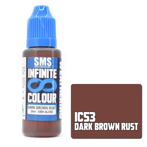 SMS Infinite Colour IC53 Dark Brown Rust 20ml - Lazy Modeller