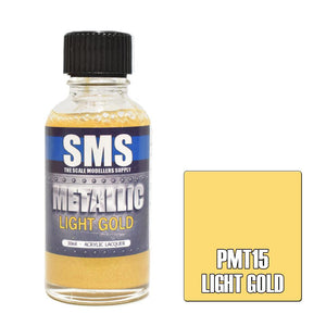 SMS Metallic PMT15 Light Gold 30ml - Lazy Modeller