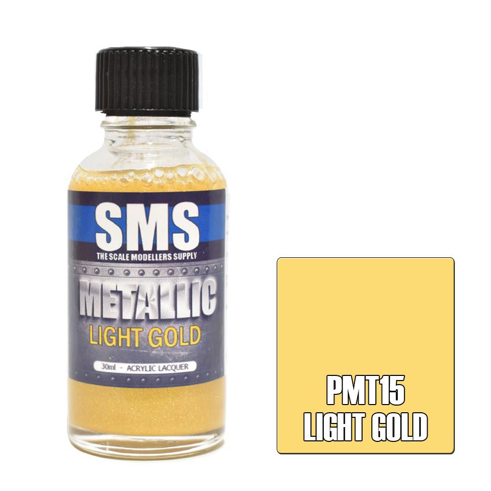SMS Metallic PMT15 Light Gold 30ml - Lazy Modeller