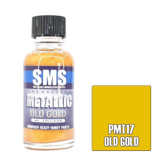 SMS Metallic PMT17 Old Gold 30ml - Lazy Modeller