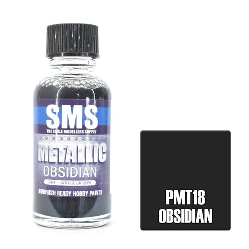 SMS Metallic PMT18 Obsidian 30ml - Lazy Modeller