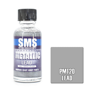 SMS Metallic PMT20 Lead 30ml - Lazy Modeller