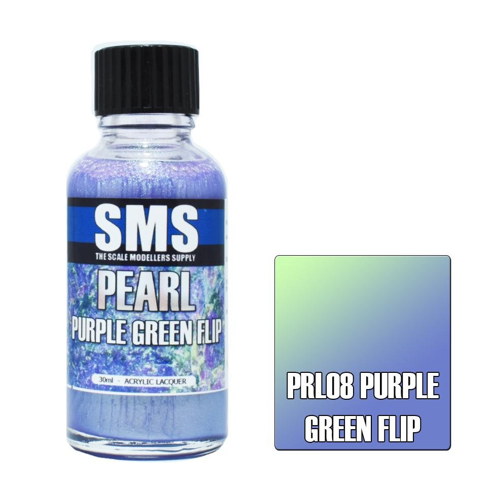 SMS Pearl PRL08 Purple Green Flip 30ml - Lazy Modeller