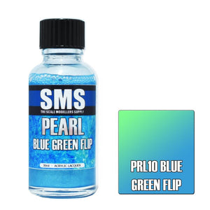 SMS Pearl PRL10 Blue Green Flip 30ml - Lazy Modeller