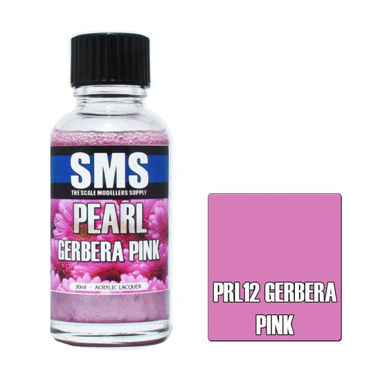 SMS Pearl PRL12 Gerbera Pink 30ml - Lazy Modeller