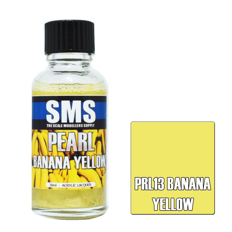 SMS Pearl PRL13 Banana Yellow 30ml - Lazy Modeller