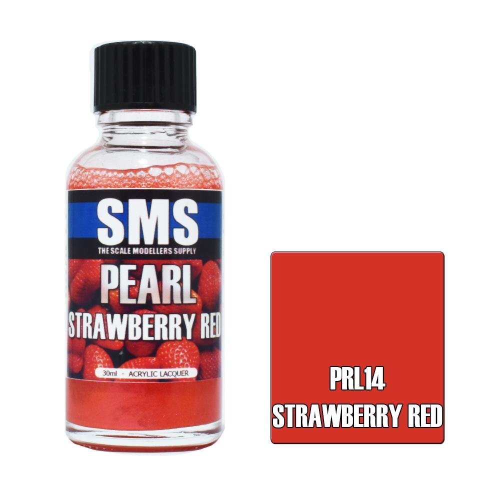 SMS Pearl PRL14 Strawberry Red 30ml - Lazy Modeller