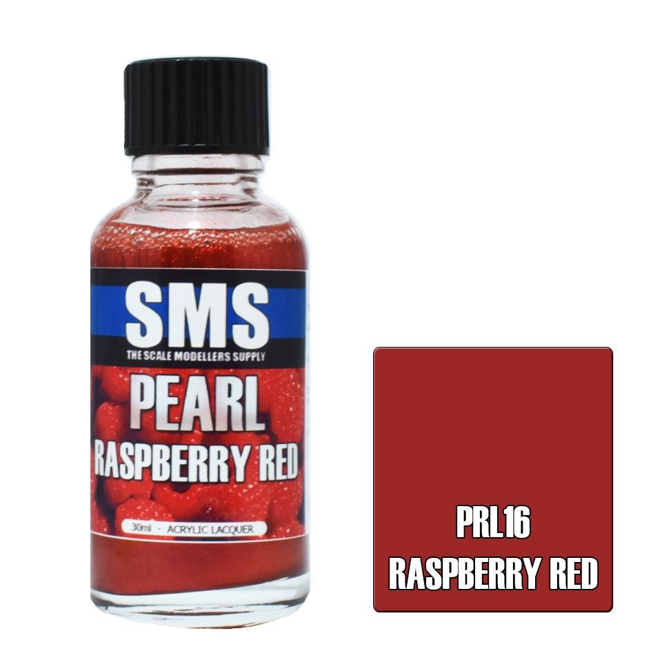 SMS Pearl PRL16 Raspberry Red Pearl 30ml - Lazy Modeller