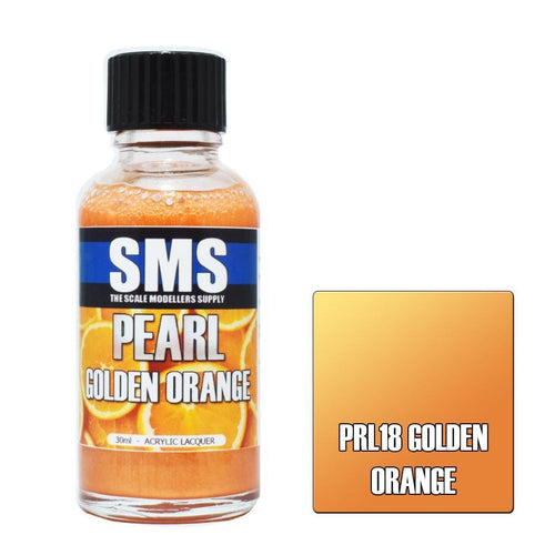 SMS Pearl PRL18 Golden Orange 30ml - Lazy Modeller