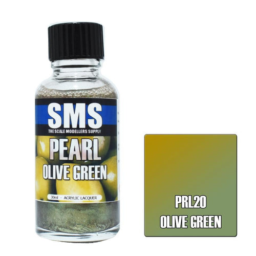 SMS Pearl PRL20 Olive Green 30ml - Lazy Modeller