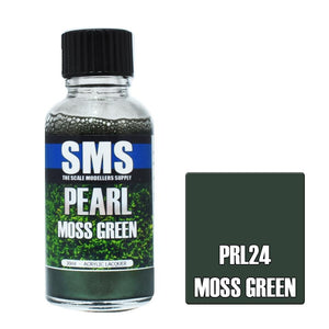 SMS Pearl PRL24 Moss Green Pearl 30ml - Lazy Modeller