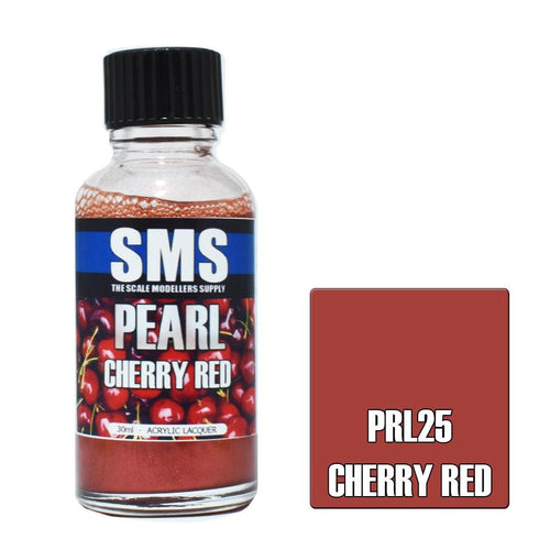 SMS Pearl PRL25 Cherry Red 30ml - Lazy Modeller