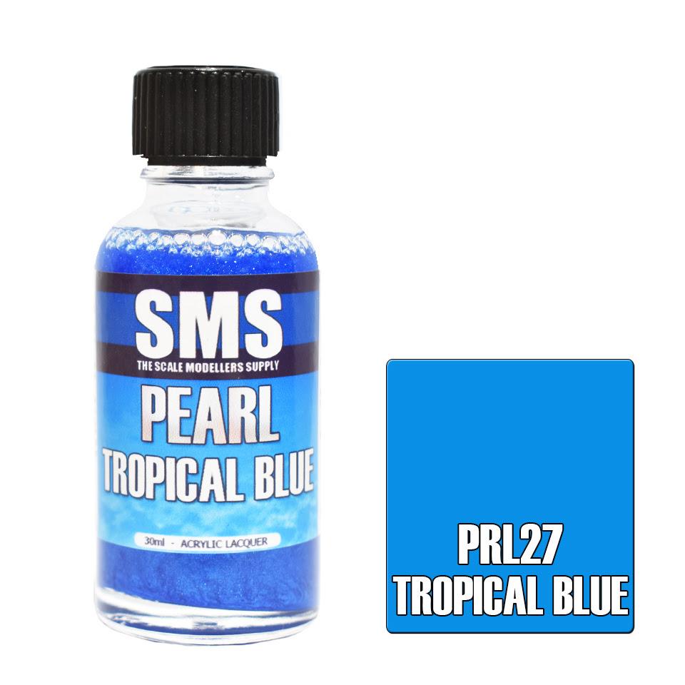 SMS Pearl PRL27 Tropical Blue 30ml - Lazy Modeller