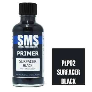 SMS PLP02 Surfacer Black 50ml - Lazy Modeller